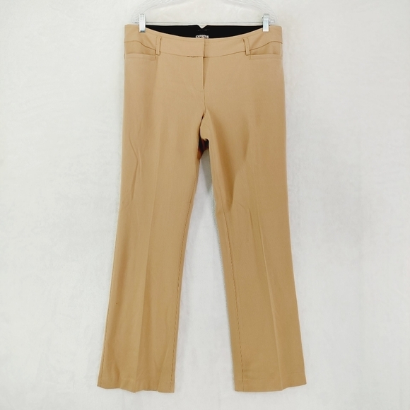 Express Pants - Express Women's Tan High Rise Straight Leg Dress Pants 6241